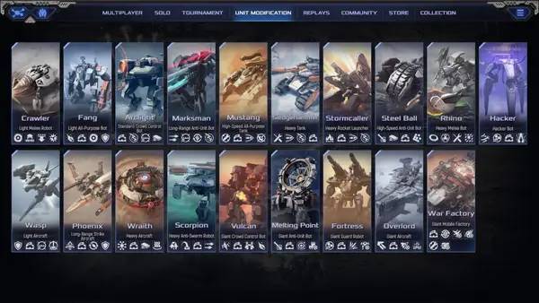 Кадр с взаимодействием персонажа и объекта в Mechabellum