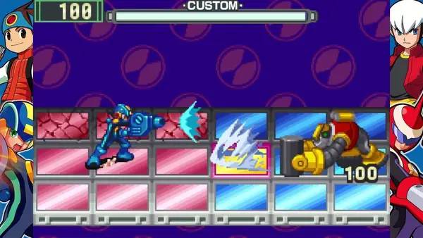 Кадр с взаимодействием персонажа и объекта в Mega Man Battle Network Legacy Collection Vol. 1