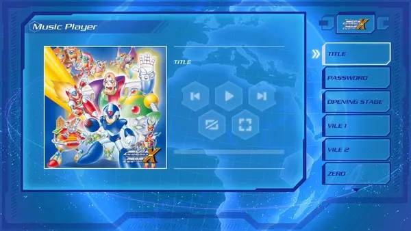 Кадр с взаимодействием персонажа и объекта в Mega Man X Legacy Collection