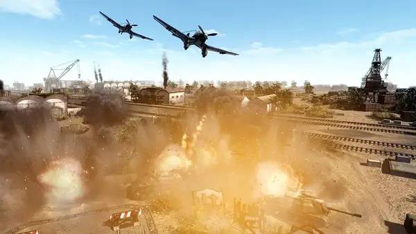 Кадр с взаимодействием персонажа и объекта в Men of War  Assault Squad 2