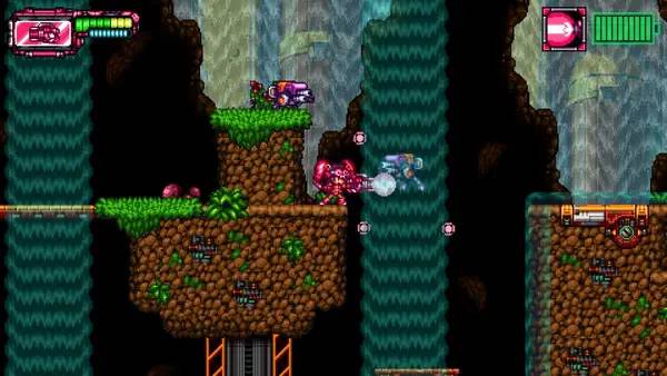 Кадр с взаимодействием персонажа и объекта в Metaloid Origin