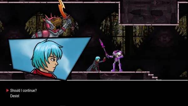 Кадр с взаимодействием персонажа и объекта в Metamorfose S