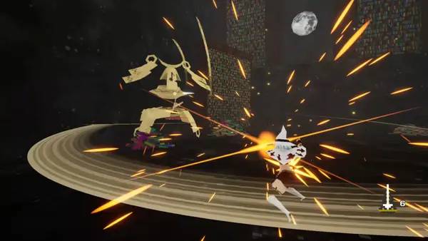 Кадр с взаимодействием персонажа и объекта в Metro Gravity