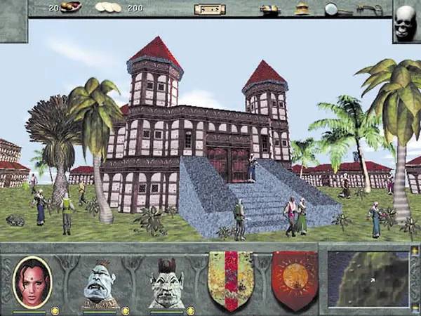 Кадр с взаимодействием персонажа и объекта в Might and Magic 8  Day of the Destroyer
