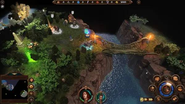 Кадр с взаимодействием персонажа и объекта в Might and Magic  Heroes 7