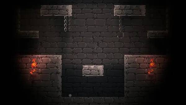 Кадр с взаимодействием персонажа и объекта в Mighty Fling