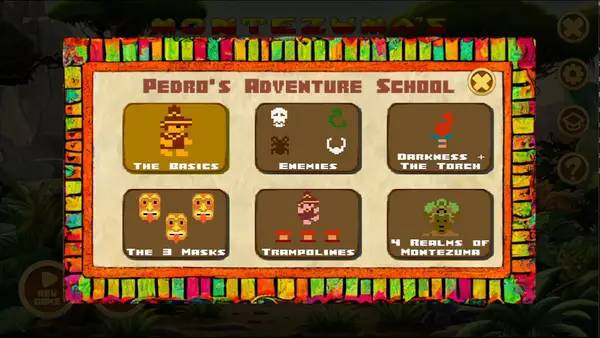 Кадр с взаимодействием персонажа и объекта в Montezuma's Revenge - Director's Cut