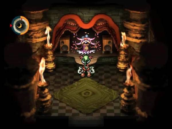 Кадр с взаимодействием персонажа и объекта в moon Remix RPG Adventure