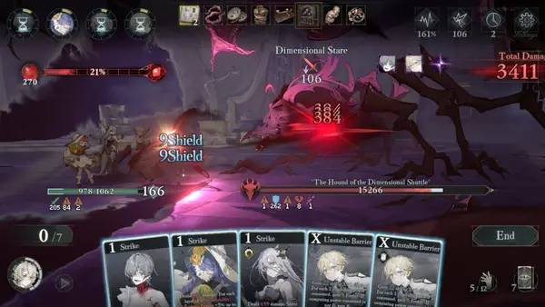 Кадр с взаимодействием персонажа и объекта в Morimens