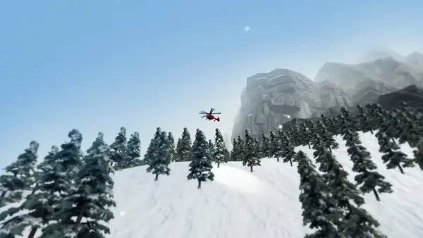 Кадр с взаимодействием персонажа и объекта в Mountain Rescue Simulator