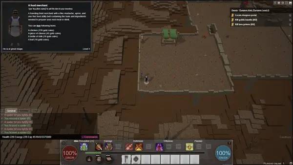 Кадр с взаимодействием персонажа и объекта в MudGate