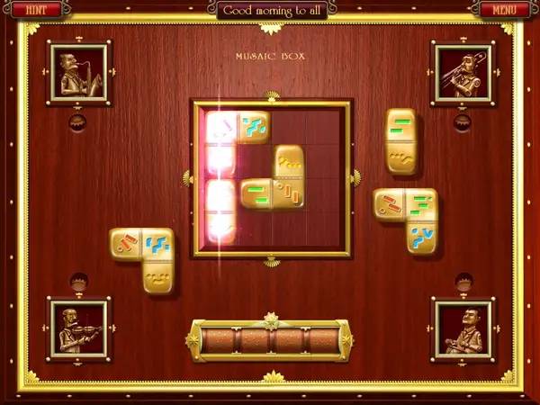 Кадр с взаимодействием персонажа и объекта в Musaic Box