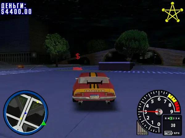 Кадр с взаимодействием персонажа и объекта в Muscle Car 3  Illegal Street