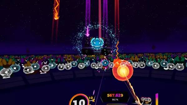 Кадр с взаимодействием персонажа и объекта в Musical Range