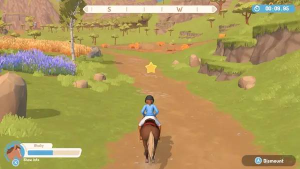 Кадр с взаимодействием персонажа и объекта в My Life  Riding Stables 3