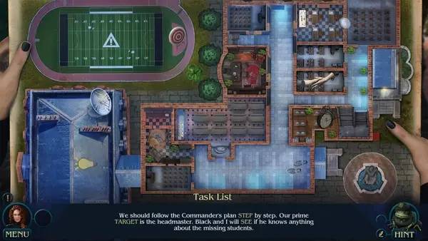 Кадр с взаимодействием персонажа и объекта в Mystery Trackers  Forgotten Voices Collector's Edition