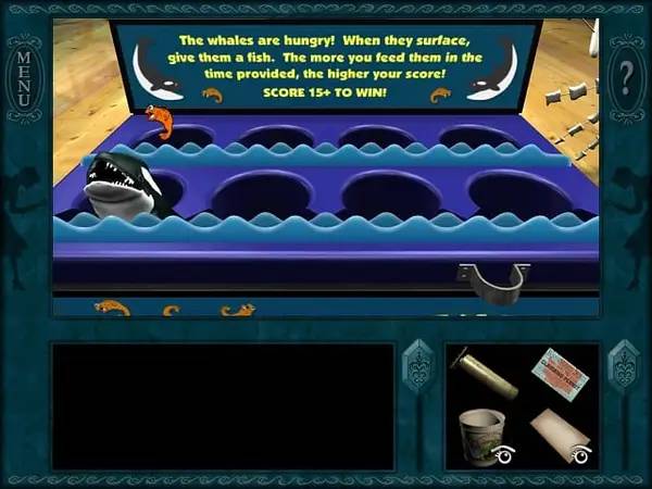 Кадр с взаимодействием персонажа и объекта в Nancy Drew  Danger on Deception Island