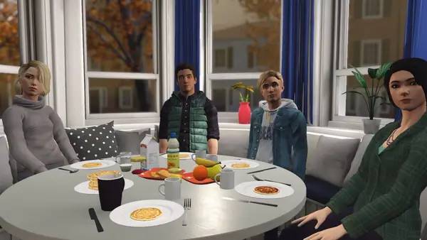 Кадр с взаимодействием персонажа и объекта в Nancy Drew  Midnight in Salem