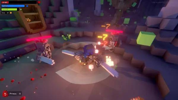 Кадр с взаимодействием персонажа и объекта в Nasty Rogue