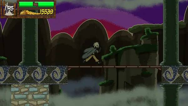 Кадр с взаимодействием персонажа и объекта в Necrolepsy