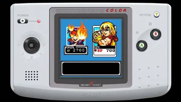 Кадр с взаимодействием персонажа и объекта в NEOGEO POCKET COLOR SELECTION Vol.2