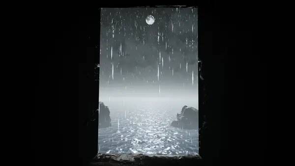 Кадр с взаимодействием персонажа и объекта в Never Again