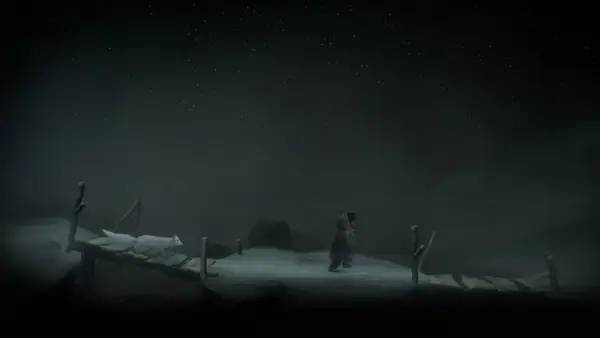 Кадр с взаимодействием персонажа и объекта в Never Alone (Kisima Ingitchuna)