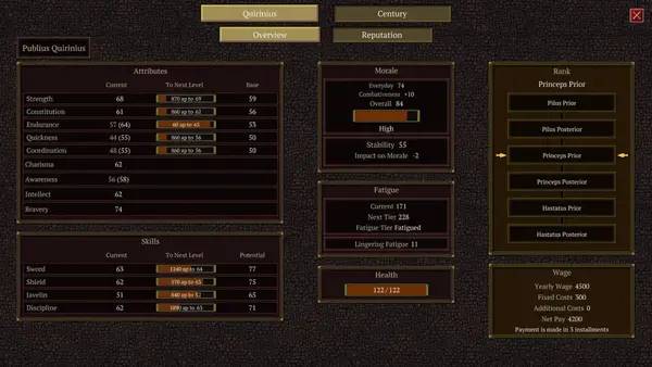 Кадр с взаимодействием персонажа и объекта в Never Second in Rome