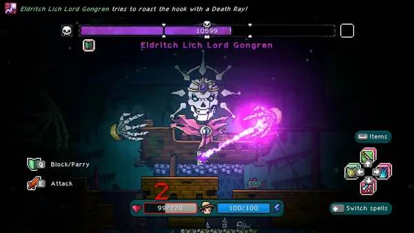 Кадр с взаимодействием персонажа и объекта в Nice Day for Fishing