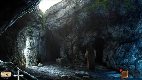 Кадр с взаимодействием персонажа и объекта в Nicolas Eymerich The Inquisitor Book 2  The Village