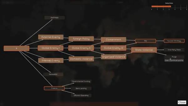 Кадр с взаимодействием персонажа и объекта в No Place for the Dissident