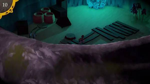 Кадр с взаимодействием персонажа и объекта в Noahmund