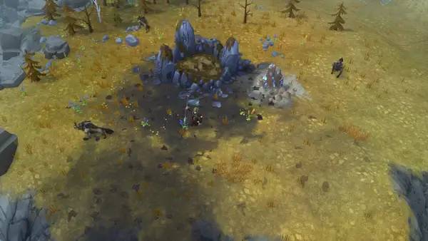 Кадр с взаимодействием персонажа и объекта в Northgard - Sváfnir, Clan of the Snake