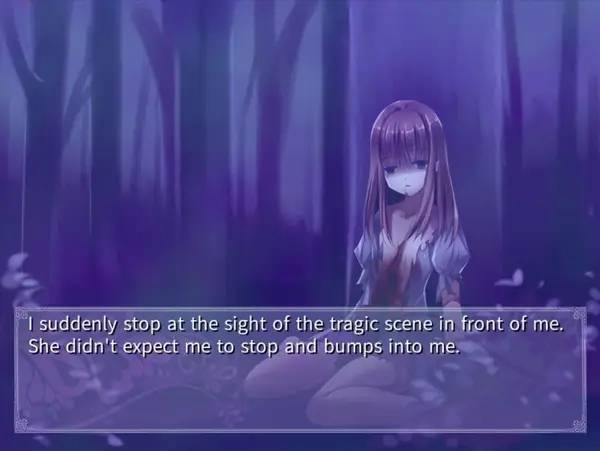 Кадр с взаимодействием персонажа и объекта в Notch - The Innocent LunA  Eclipsed SinnerS