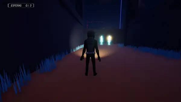 Кадр с взаимодействием персонажа и объекта в OBEN