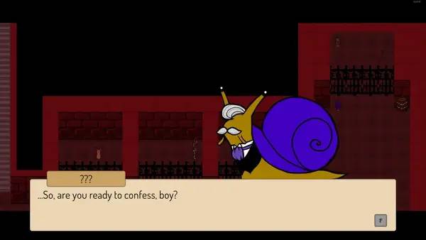 Кадр с взаимодействием персонажа и объекта в Obscurant