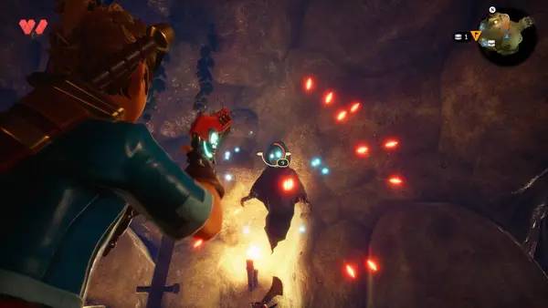 Кадр с взаимодействием персонажа и объекта в Oceanhorn 2  Knights of the Lost Realm