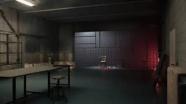 Кадр с взаимодействием персонажа и объекта в Once Alive