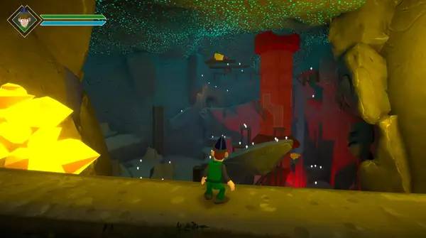 Кадр с взаимодействием персонажа и объекта в One True Hero