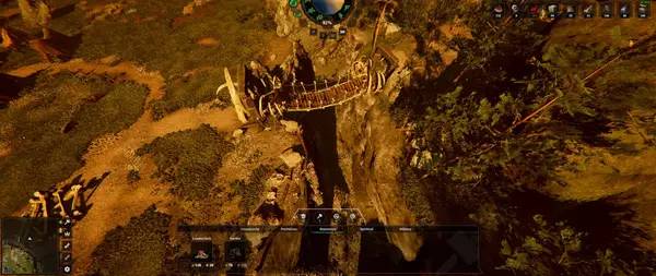 Кадр с взаимодействием персонажа и объекта в Orc Warchief  Strategy City Builder