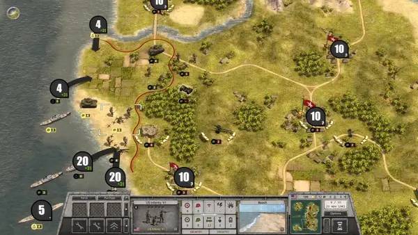 Кадр с взаимодействием персонажа и объекта в Order of Battle  World War 2