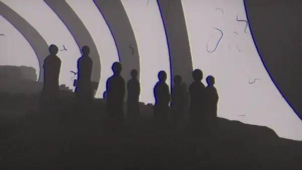 Кадр с взаимодействием персонажа и объекта в Our Elusive Suffering