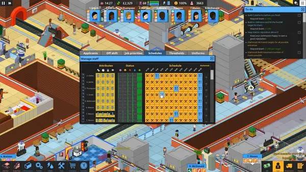 Кадр с взаимодействием персонажа и объекта в Overcrowd  A Commute 'Em Up