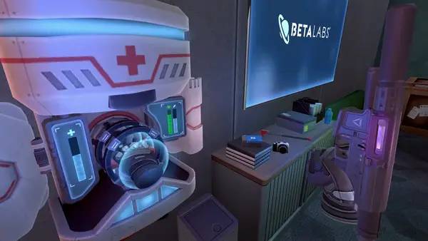 Кадр с взаимодействием персонажа и объекта в Panther VR