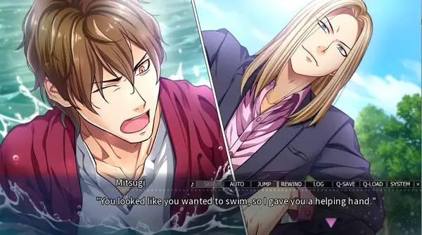 Кадр с взаимодействием персонажа и объекта в Paradise