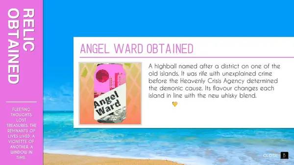 Кадр с взаимодействием персонажа и объекта в Paradise Killer