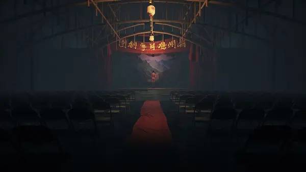 Кадр с взаимодействием персонажа и объекта в Paranormal HK