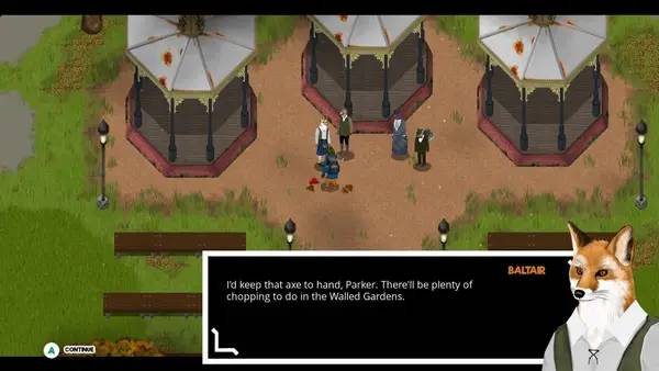 Кадр с взаимодействием персонажа и объекта в Park Story