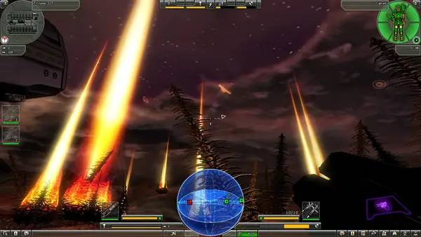 Кадр с взаимодействием персонажа и объекта в Parkan 2