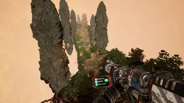 Кадр с взаимодействием персонажа и объекта в Photonic Distress